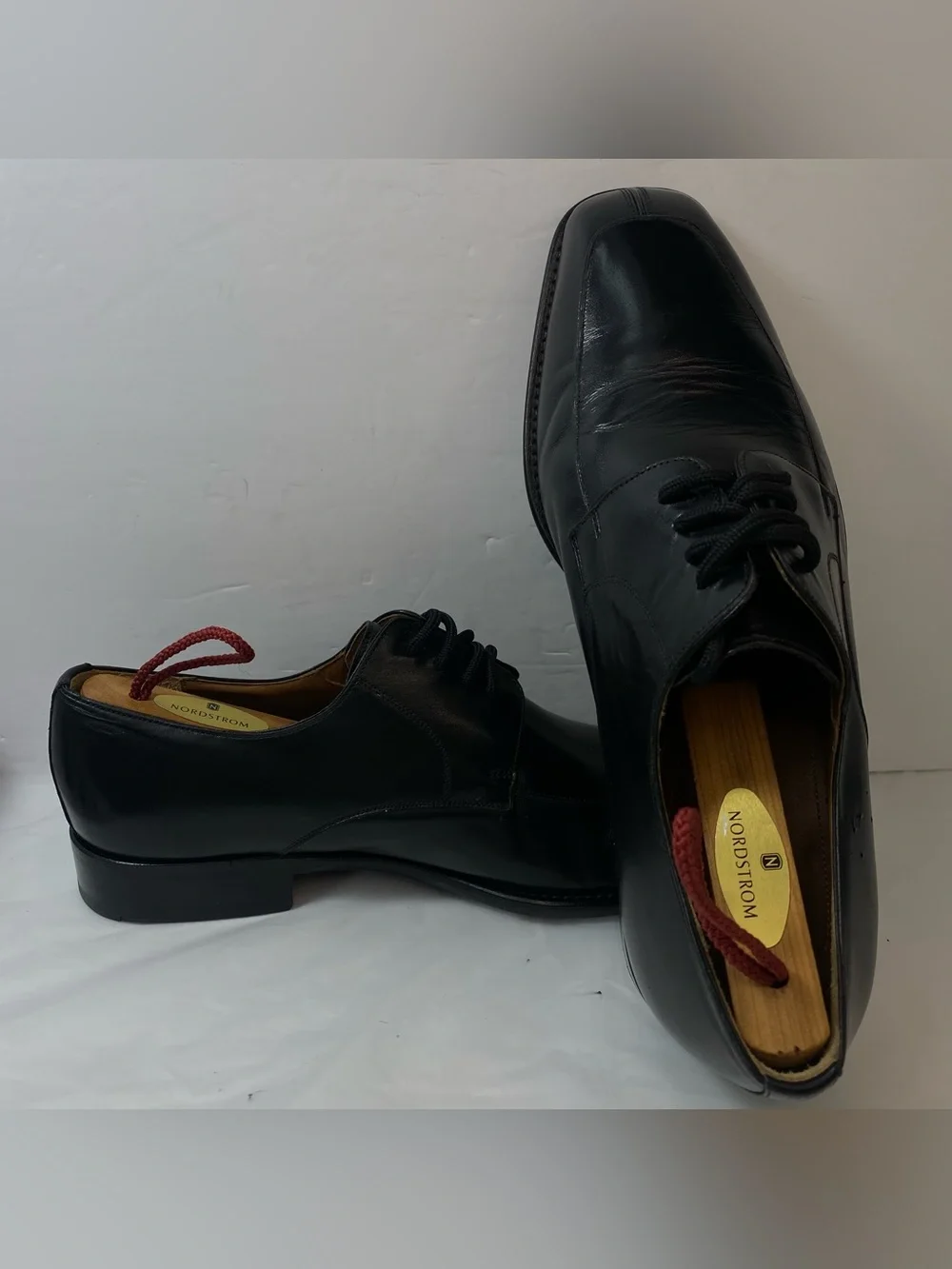 Mezlan Carmichael Mens 8.5W Black Leather Split Toe Derby Dress Shoes